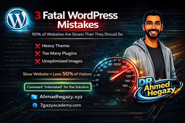 3 أخطاء قاتلة في WordPress تبطئ موقعك (وكيف تصلحها في 2026)